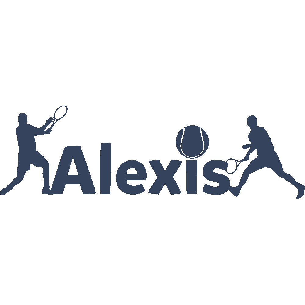 Wall sticker: customization of Alexis Tennis