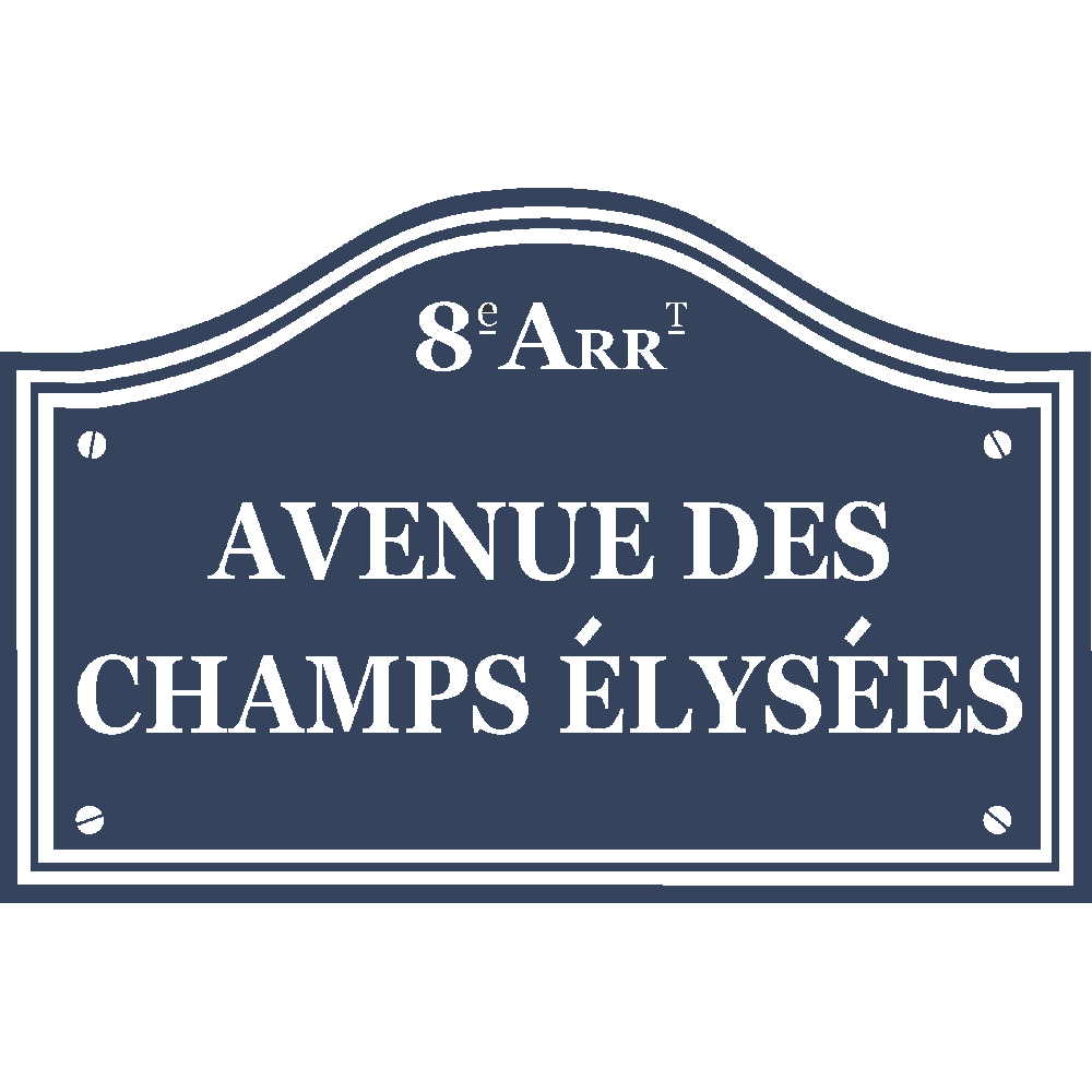 Muur sticker: aanpassing van Avenue des Champs Elyses