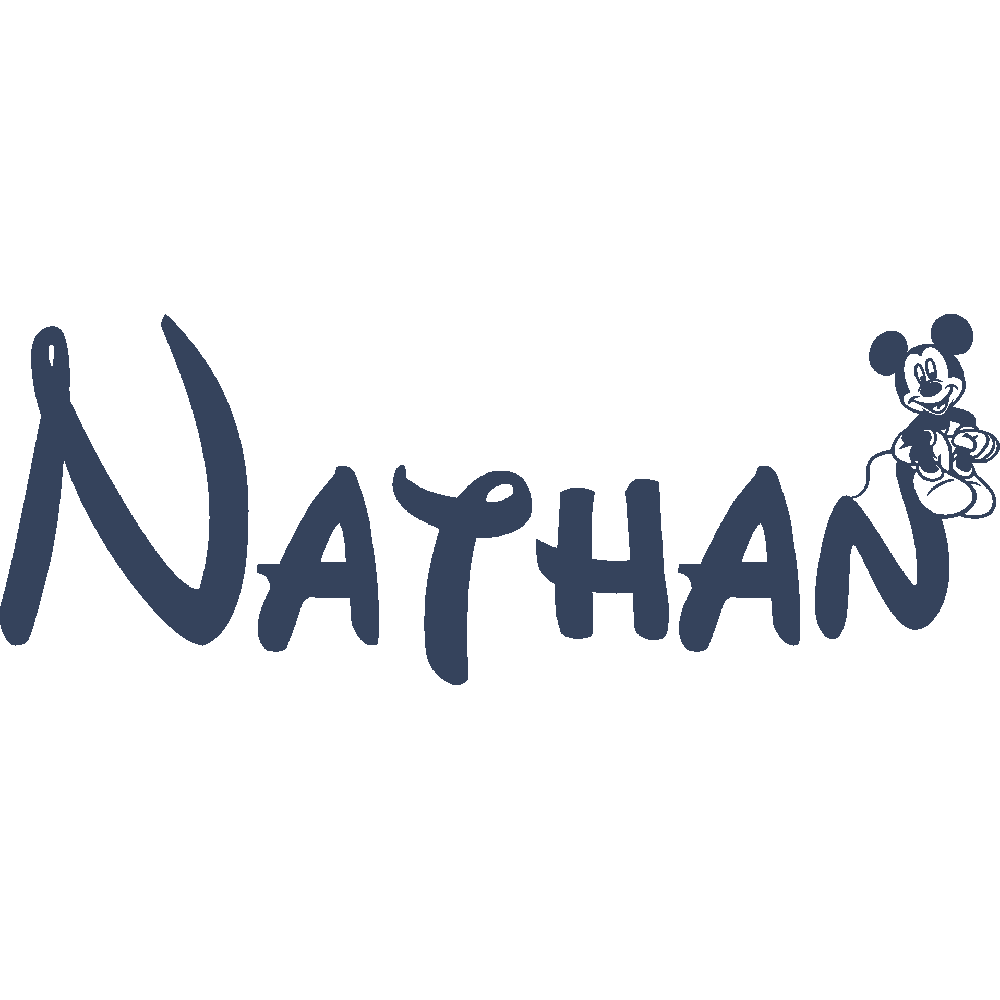 Wall sticker: customization of Nathan Mickey