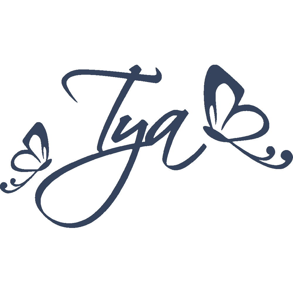 Wall sticker: customization of Tya Papillons