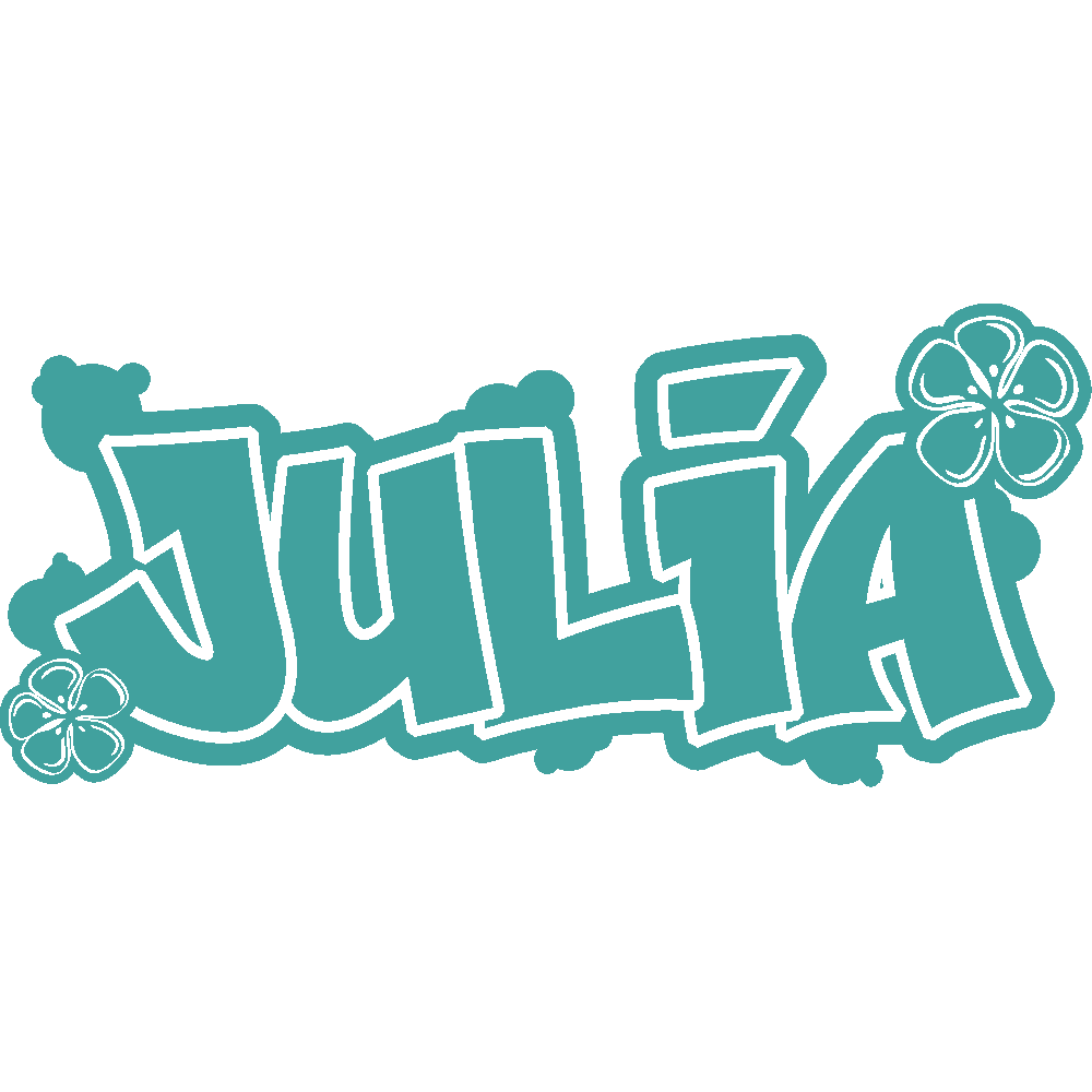 Aanpassing van Julia Graffiti Flowers