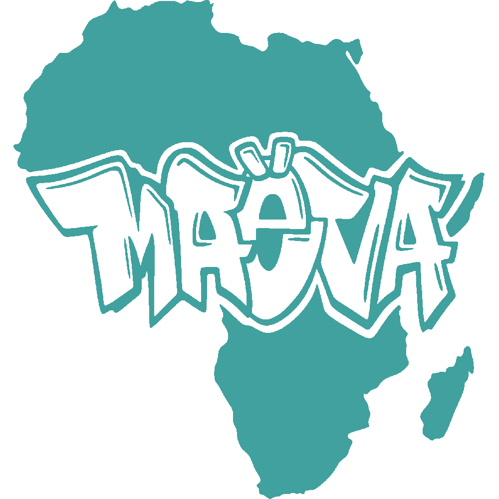 Muur sticker: aanpassing van Mava Graffiti Afrique
