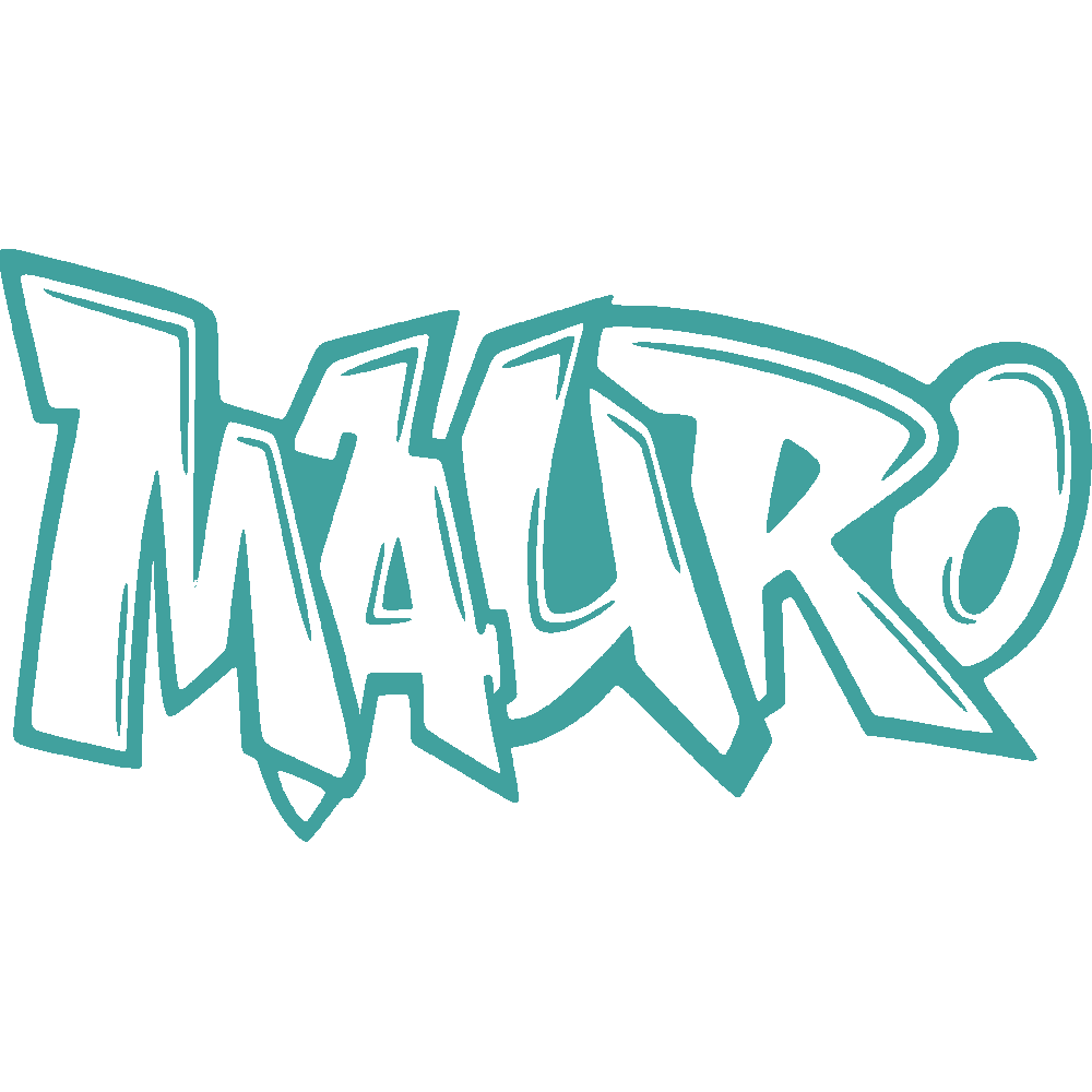 Muur sticker: aanpassing van Mauro Graffiti