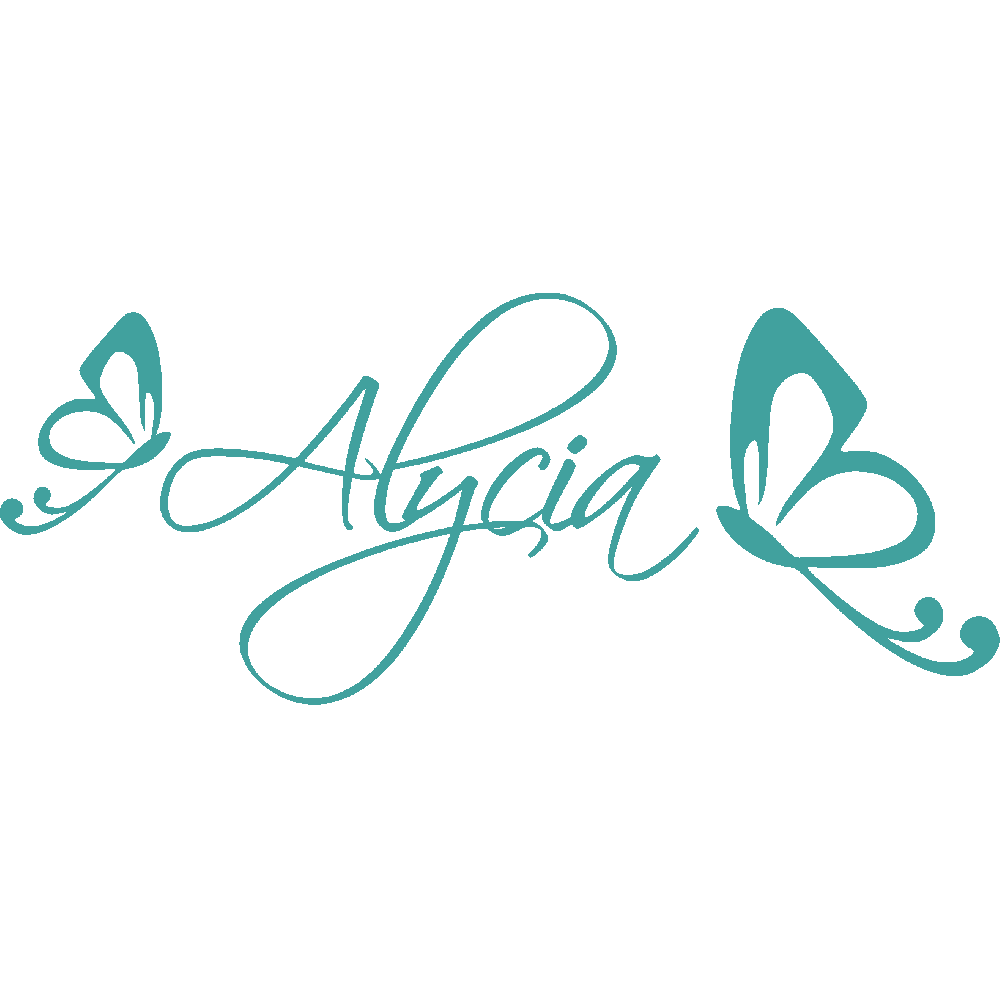 Muur sticker: aanpassing van Alycia Papillons
