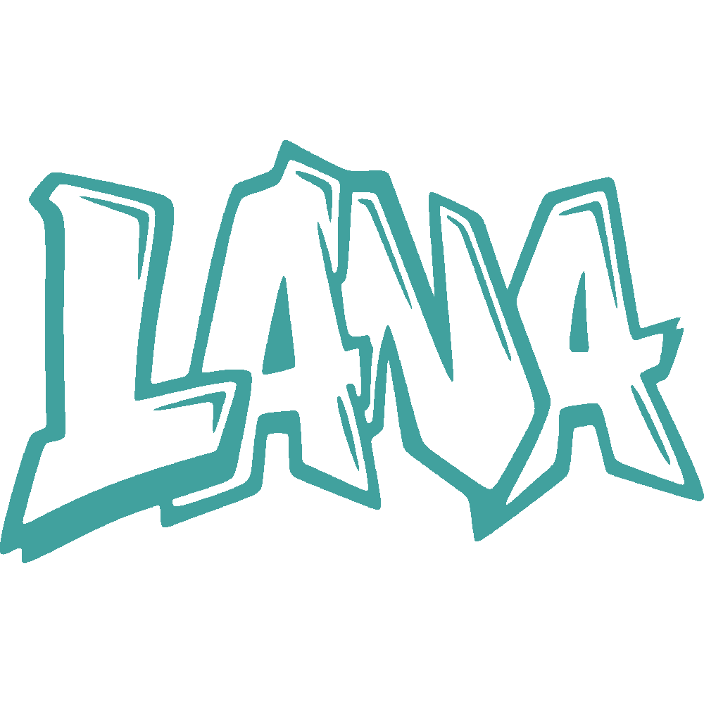 Sticker mural: personnalisation de Lana Graffiti