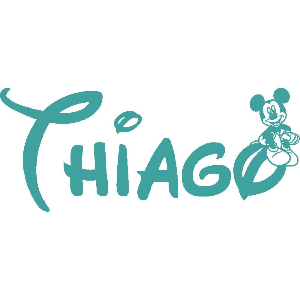 Muur sticker: aanpassing van Thiago Mickey
