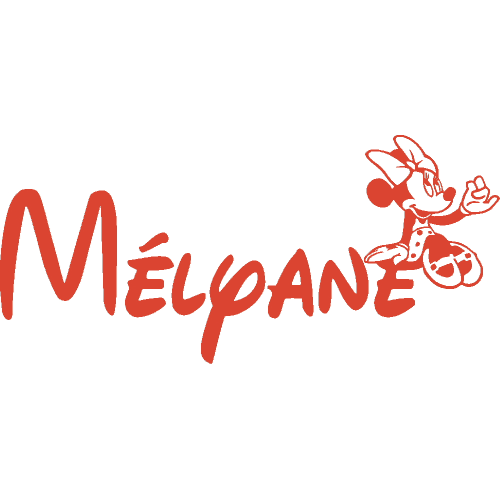 Wall sticker: customization of Mlyane Minnie