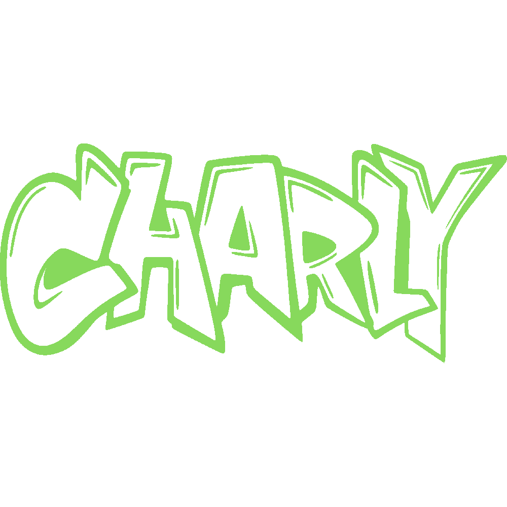 Wall sticker: customization of Charly Graffiti