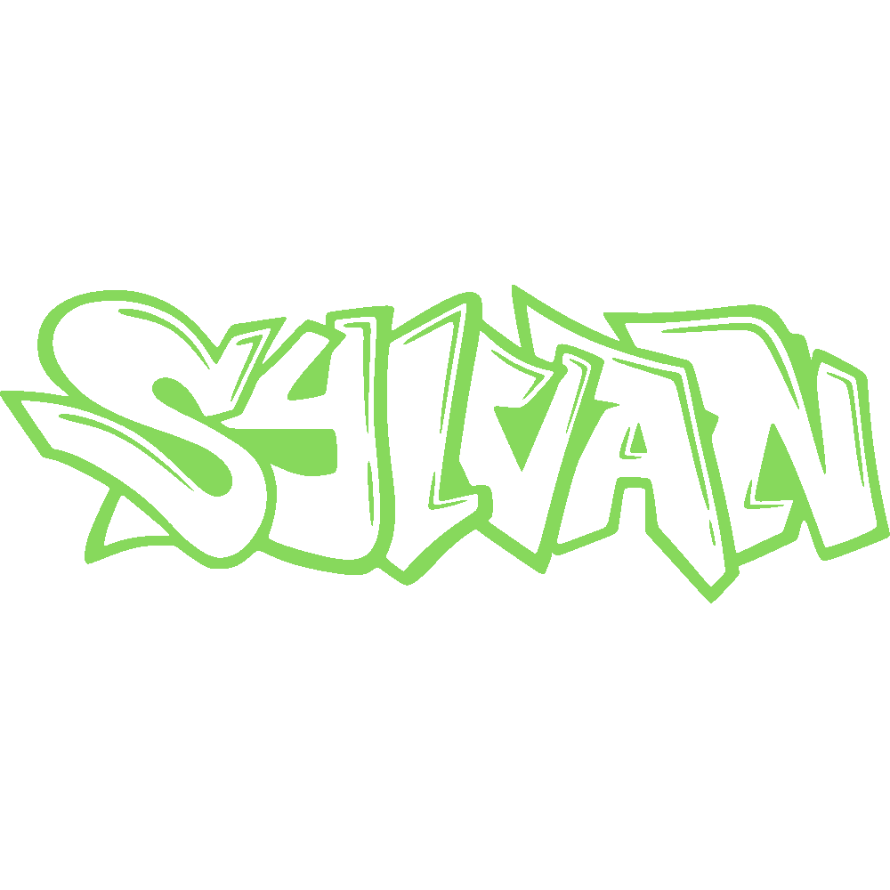 Wall sticker: customization of Sylvan Graffiti
