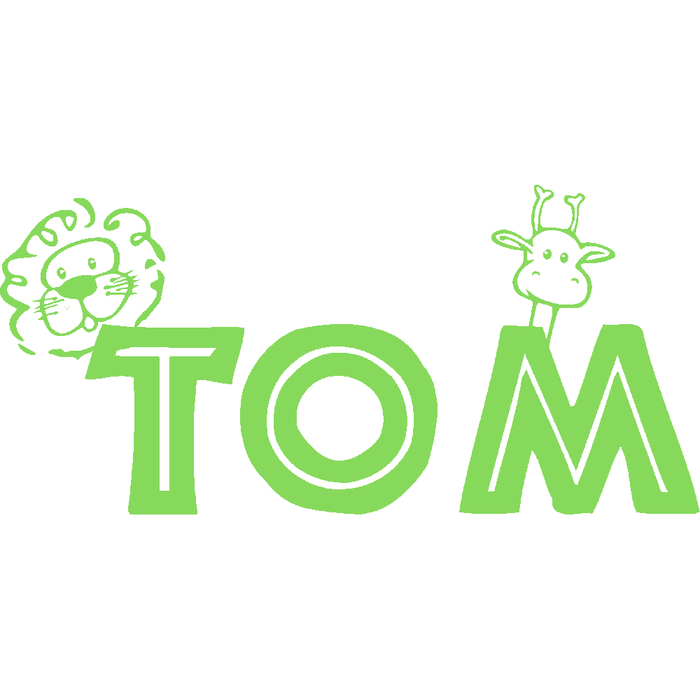 Wall sticker: customization of Tom Savane