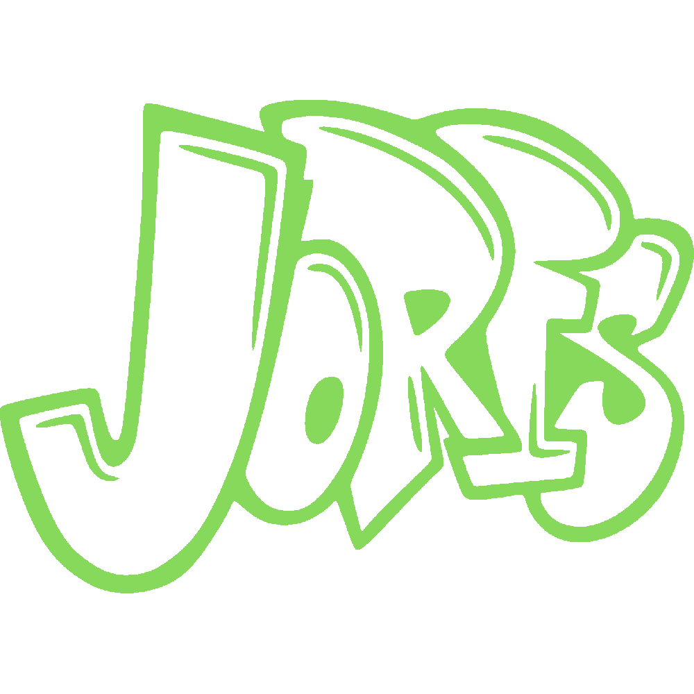 Wall sticker: customization of Joris Graffiti