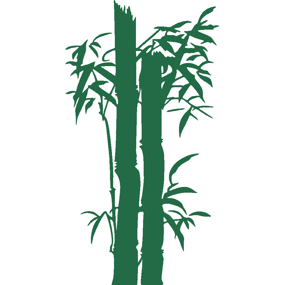 Muur sticker: aanpassing van Duo de Bambous