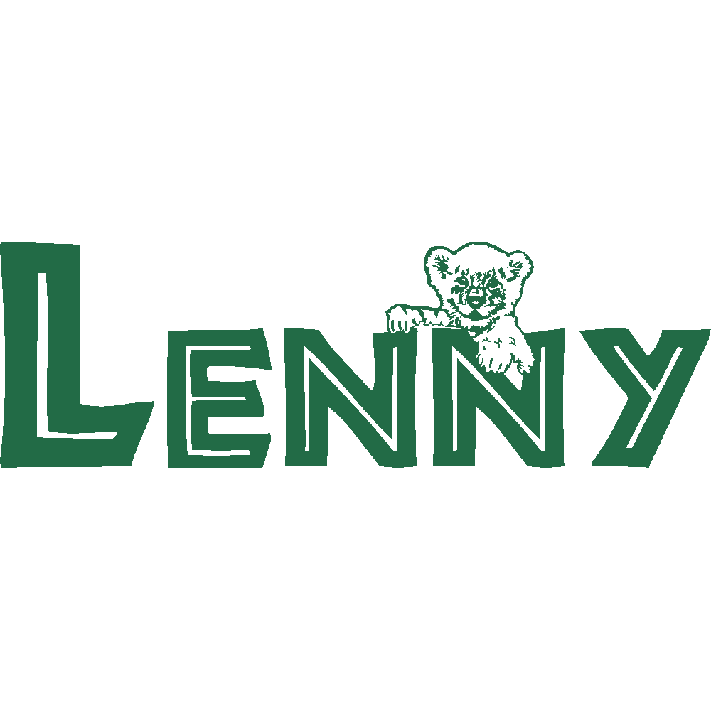 Muur sticker: aanpassing van Lenny Lionceau