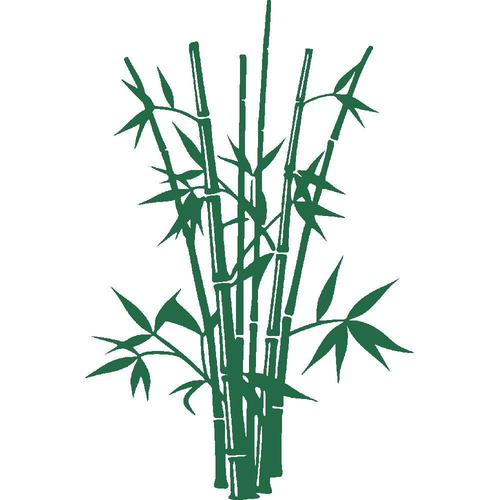 Muur sticker: aanpassing van Bambou