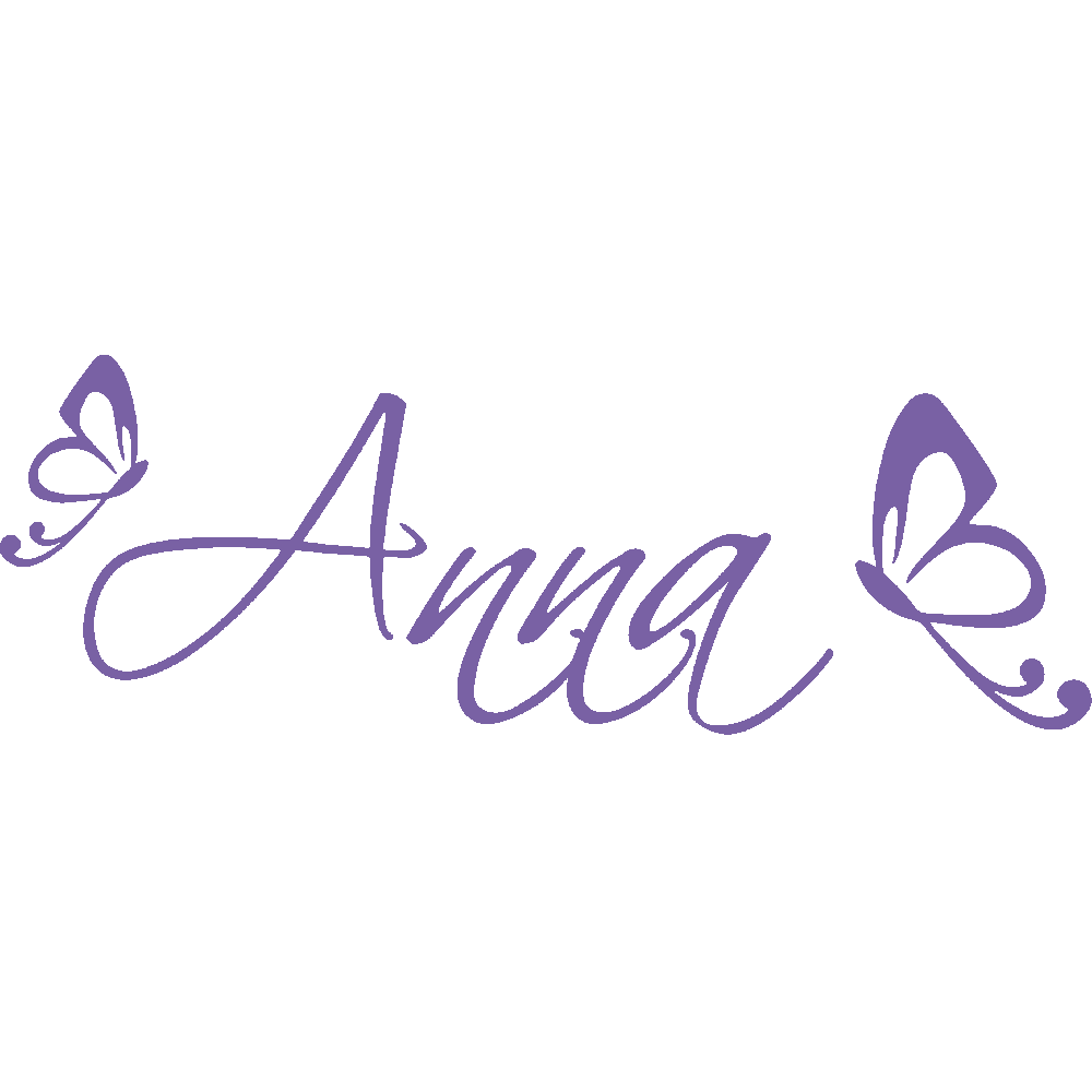 Muur sticker: aanpassing van Anna Papillons