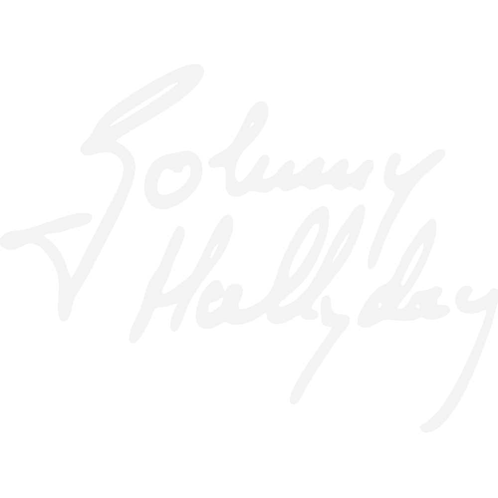 Aanpassing van Johnny Hallyday Signature