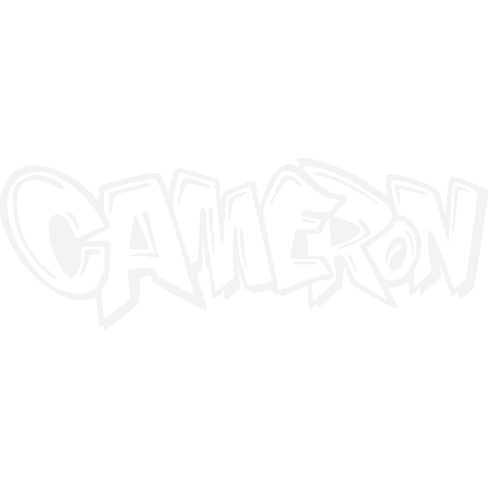 Muur sticker: aanpassing van Cameron Graffiti