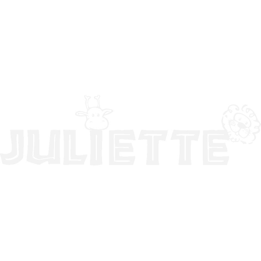 Wall sticker: customization of Juliette Savane