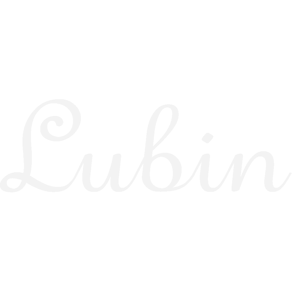 Wall sticker: customization of Lubin Cursive