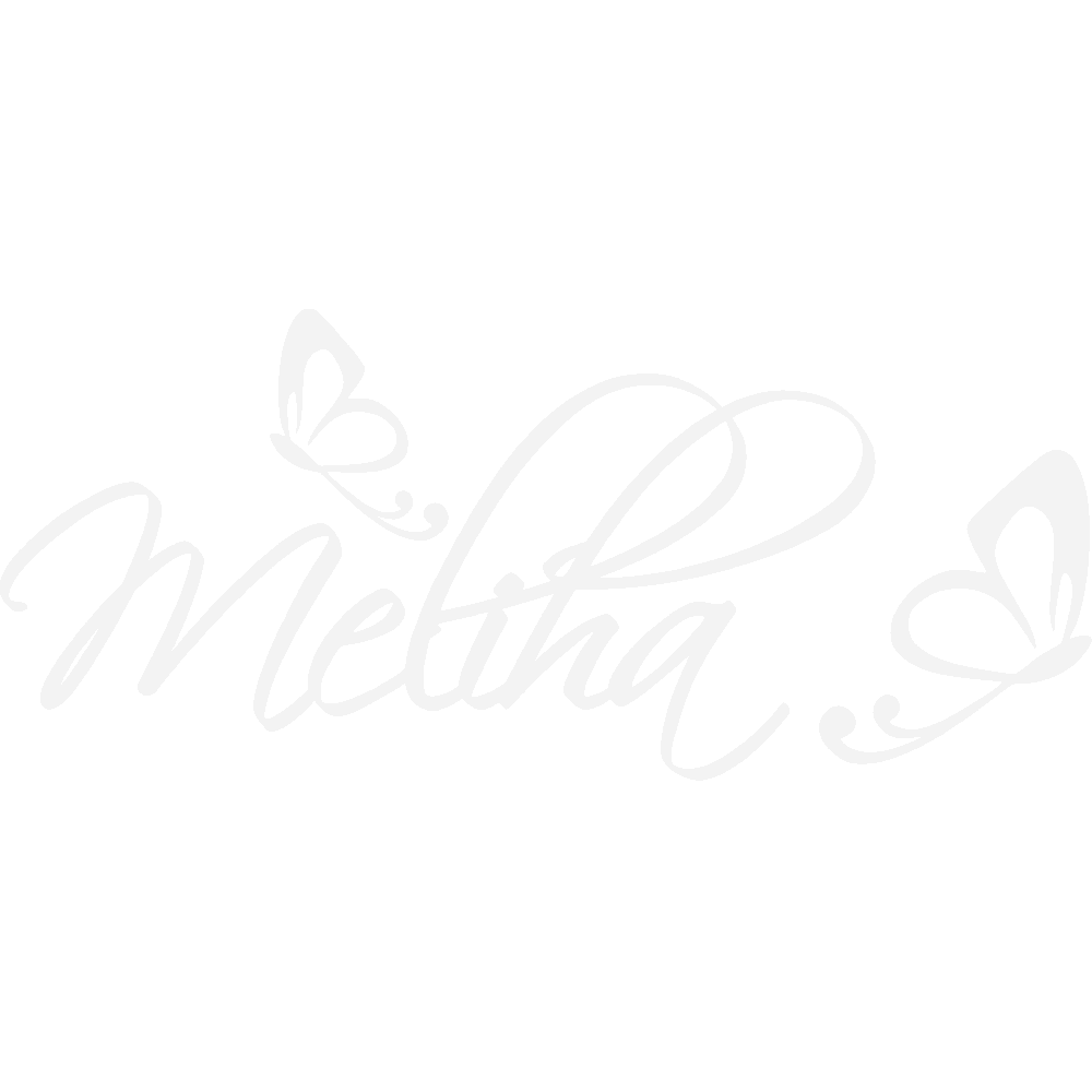 Wall sticker: customization of Meliha Papillons