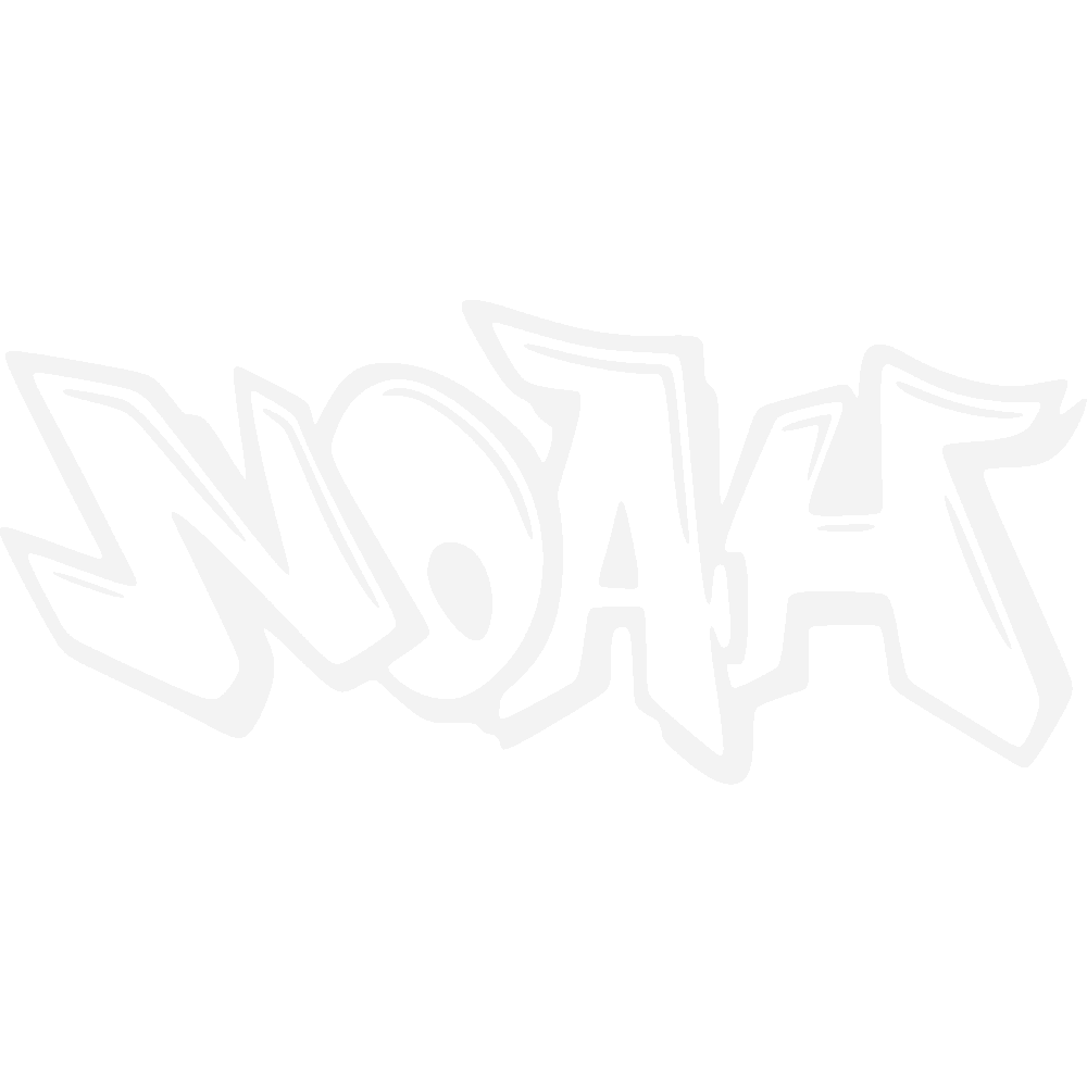 Wall sticker: customization of Noah Graffiti