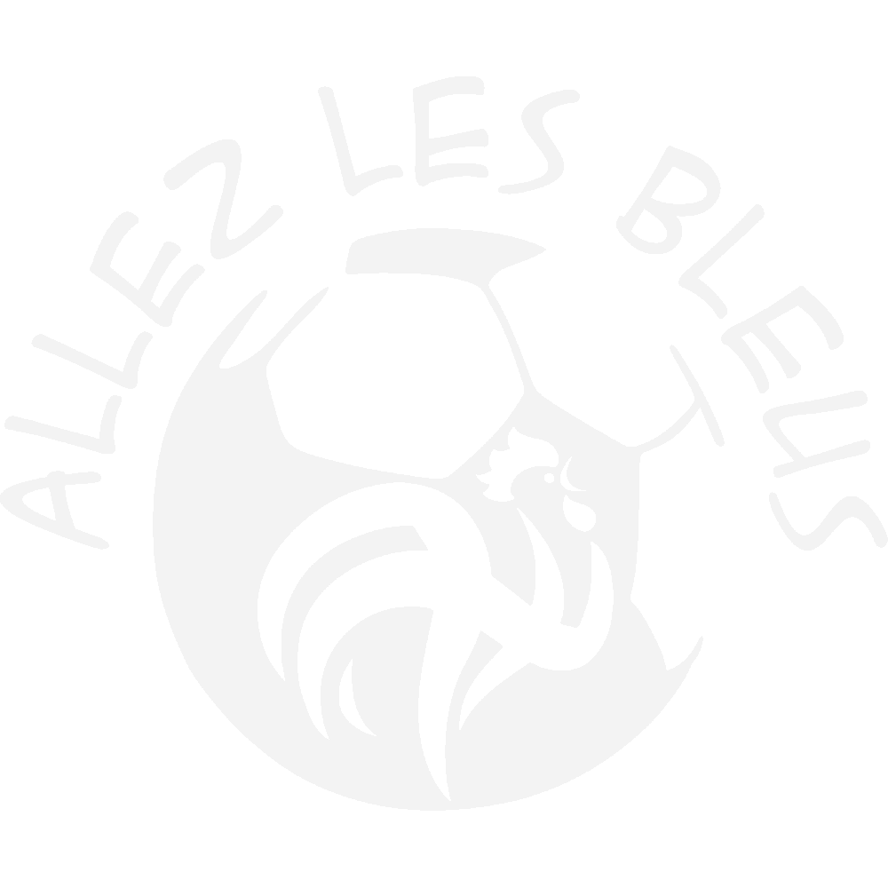 Wall sticker: customization of Allez les Bleus