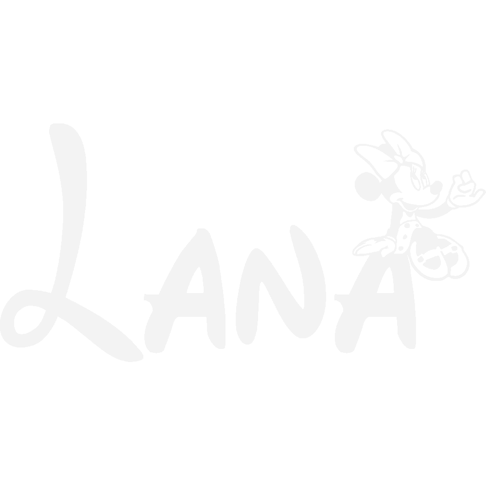 Wall sticker: customization of Lana Minnie