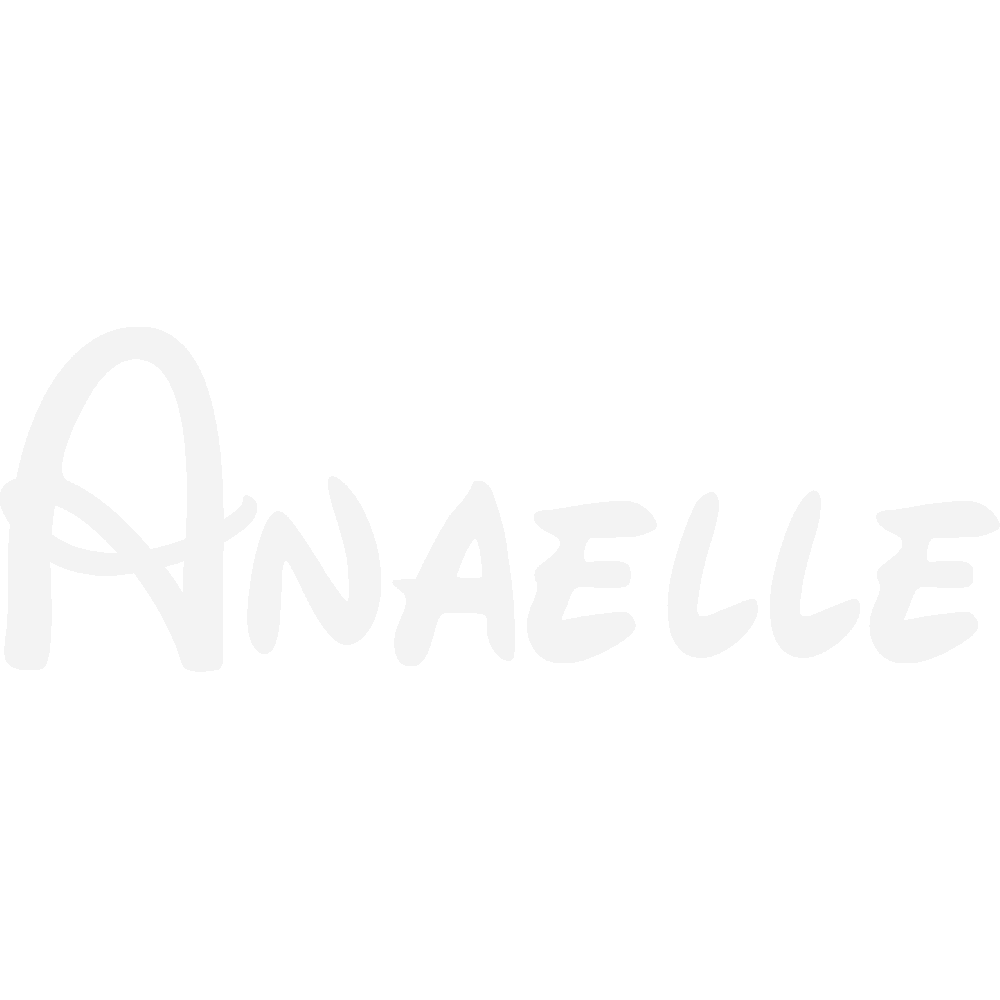 Wall sticker: customization of Anaelle Disney