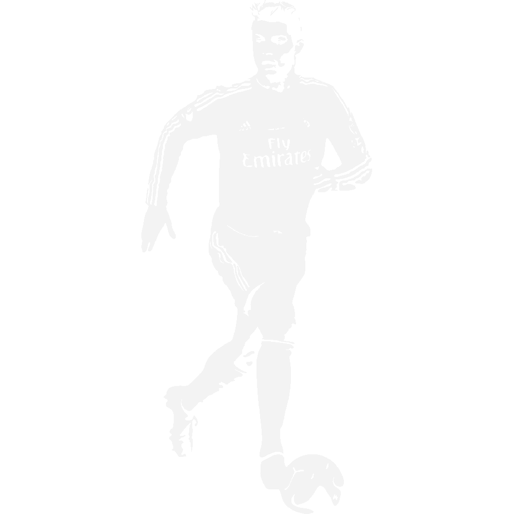 Muur sticker: aanpassing van Ronaldo Cristiano