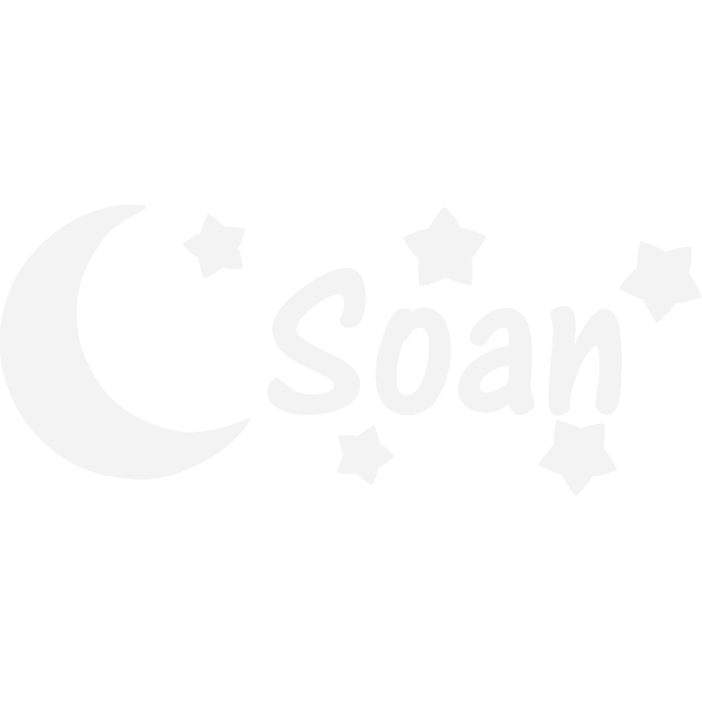 Wall sticker: customization of Soan Lune et Etoiles