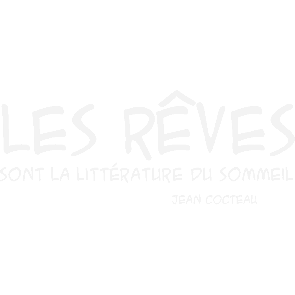 Muur sticker: aanpassing van Les Rves - Cocteau 2