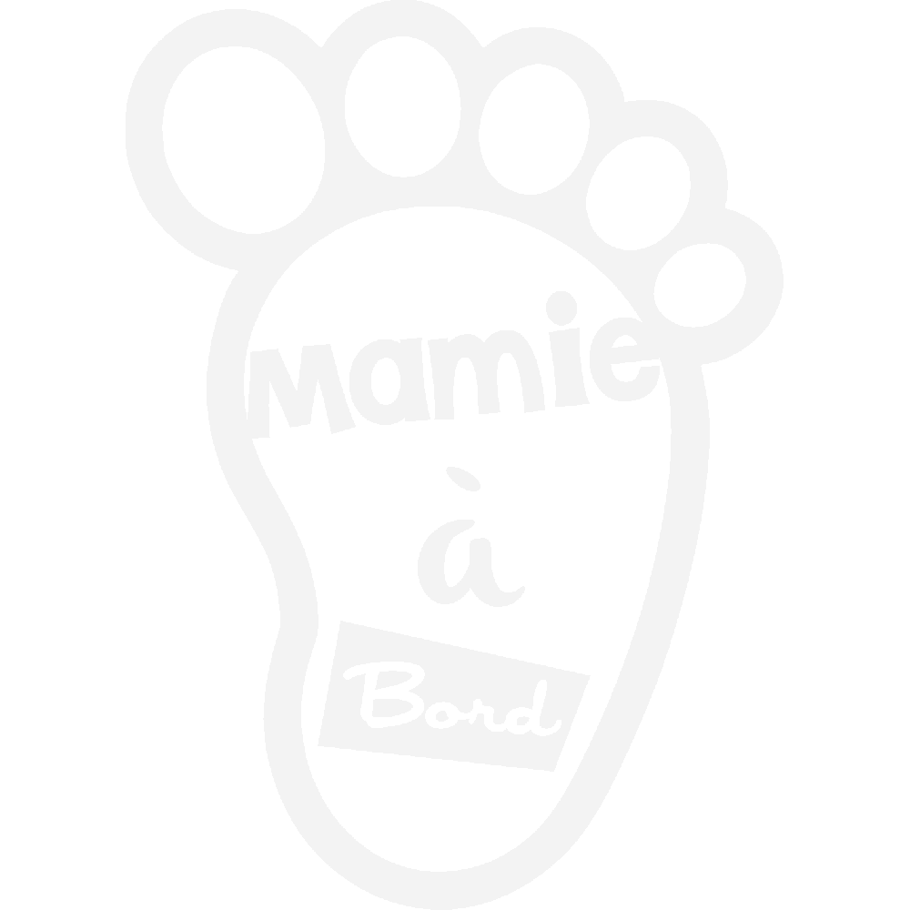 Wall sticker: customization of Mamie  bord - Pied