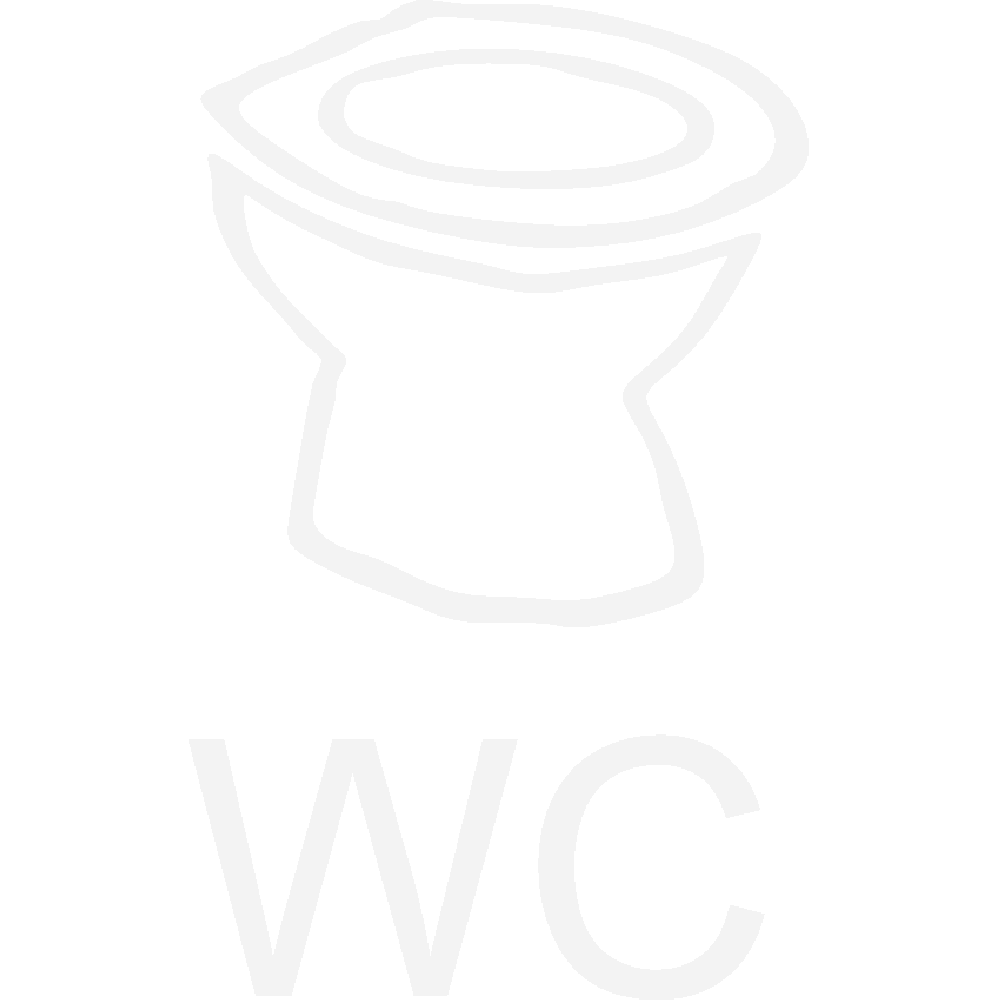Muur sticker: aanpassing van WC Traits
