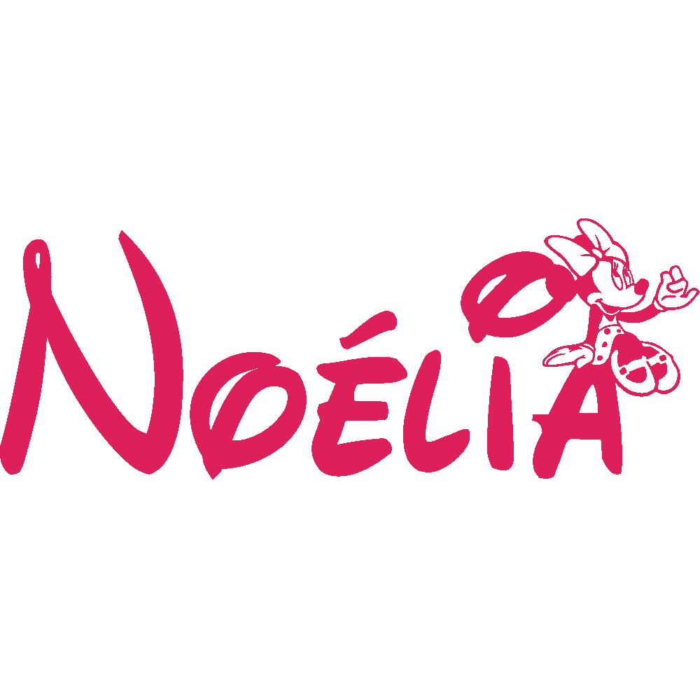 Wall sticker: customization of Nolia Minnie