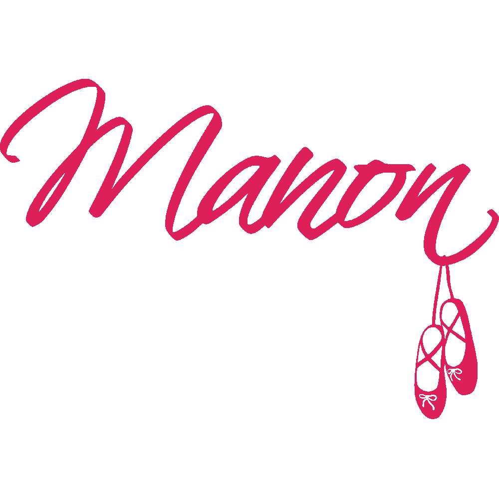 Muur sticker: aanpassing van Manon Ballerines