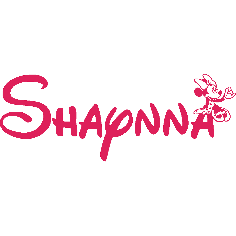 Muur sticker: aanpassing van Shaynna Minnie