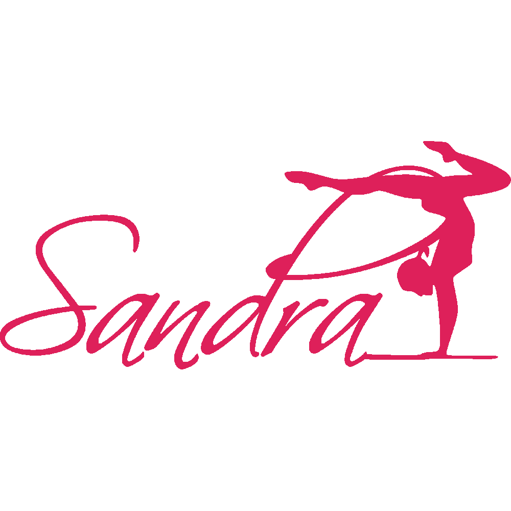 Muur sticker: aanpassing van Sandra Gymnaste