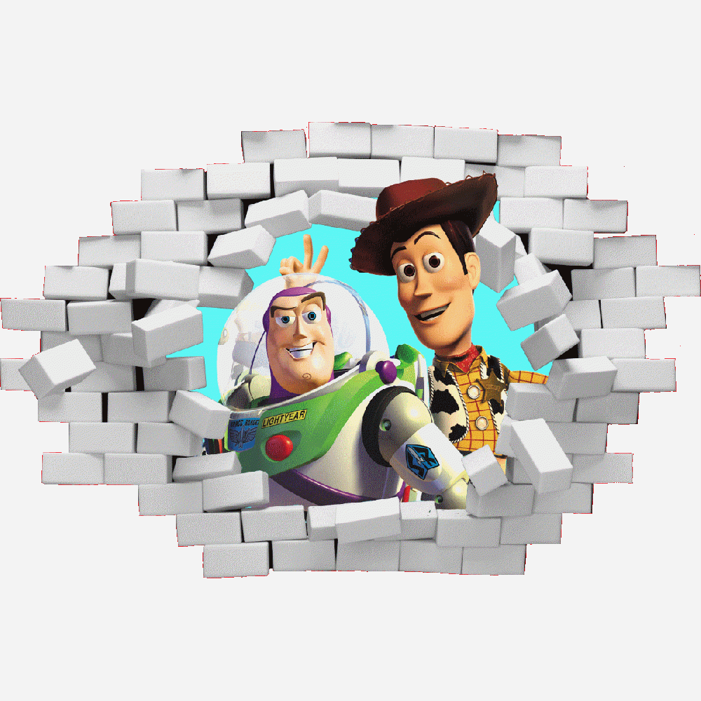 Wall sticker: customization of Toy Story 3D - Imprim