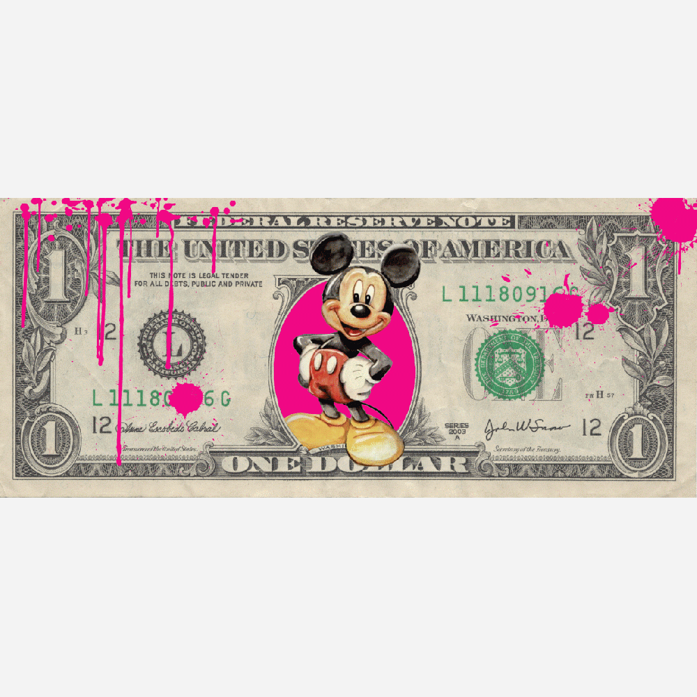 Aanpassing van One Dollar Mickey Imprim