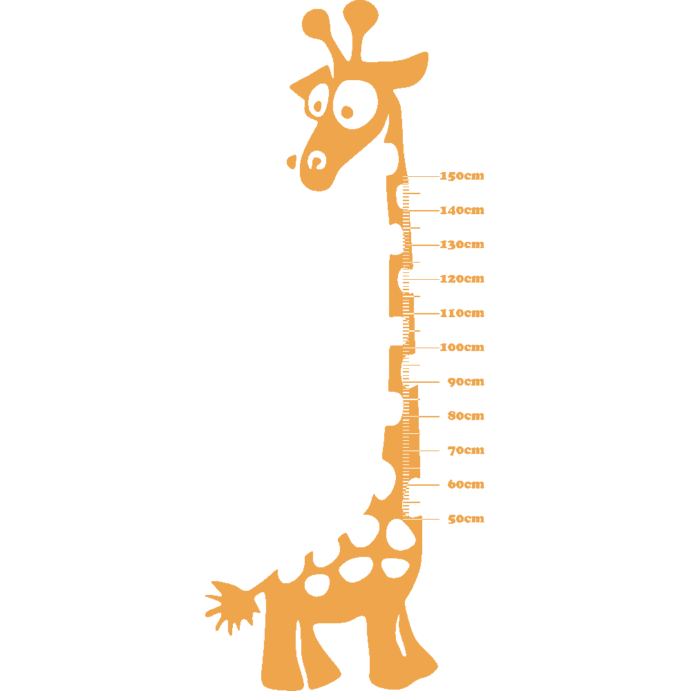 Wall sticker: customization of Toise Girafe Mini