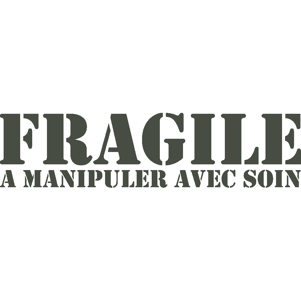 Sticker mural: personnalisation de Fragile