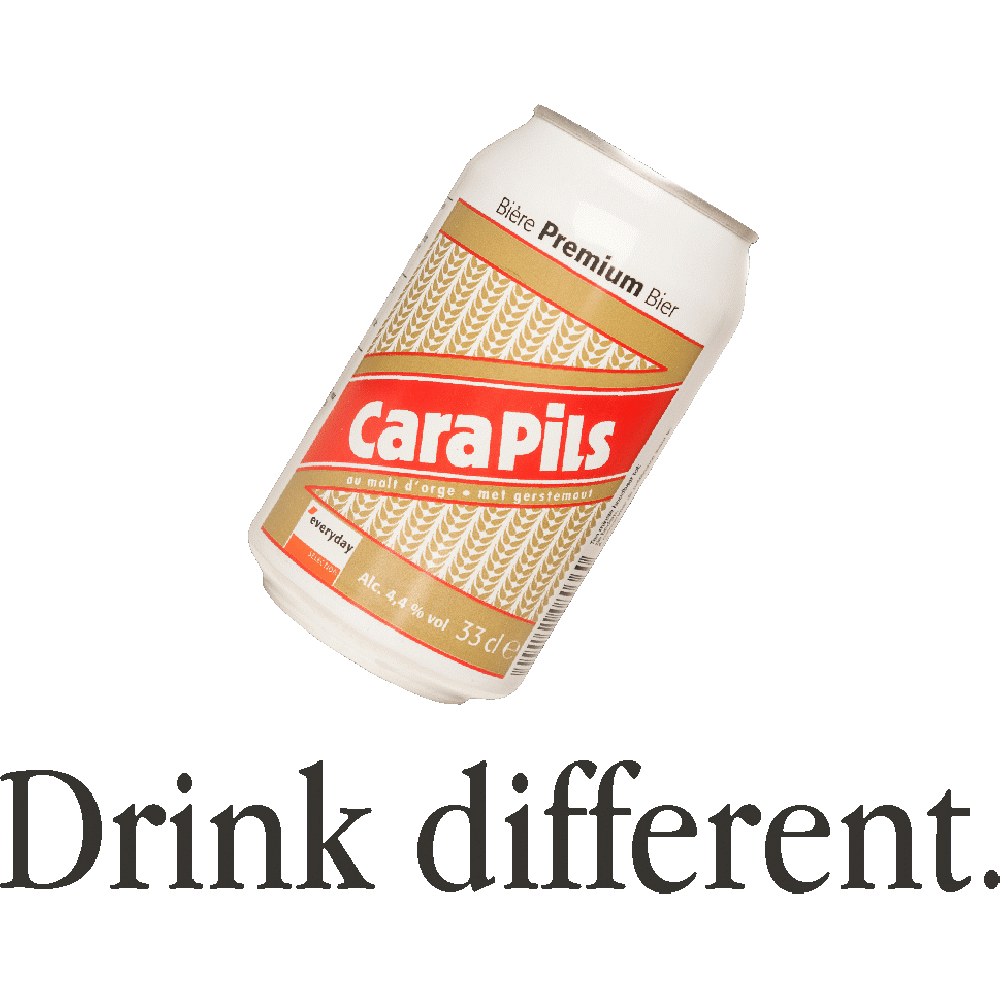 Aanpassing van Cara Pils Drink Different