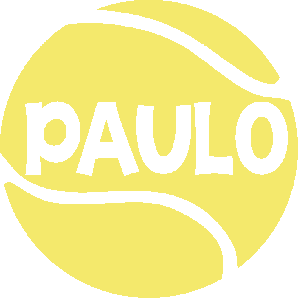 Muur sticker: aanpassing van Paulo - Tennis