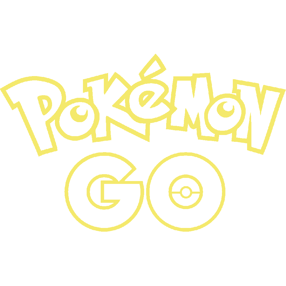 Muur sticker: aanpassing van Pokemon Go - Logo
