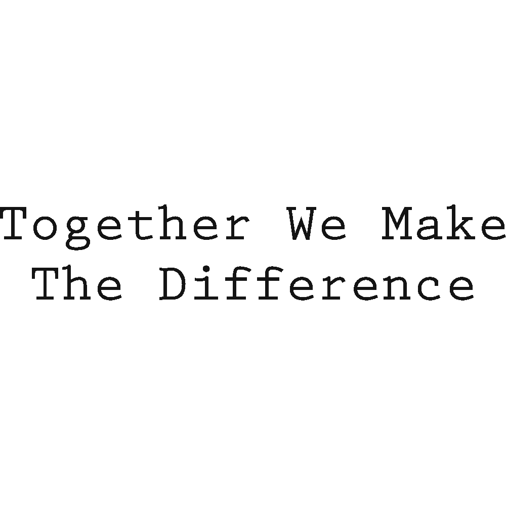 Personnalisation de Together we make the difference