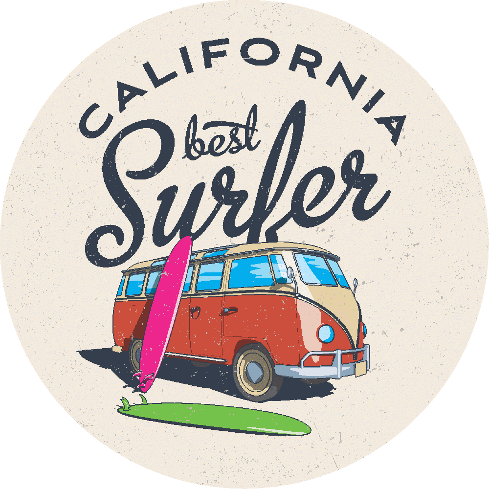 Customization of California Best Surfer Imprim