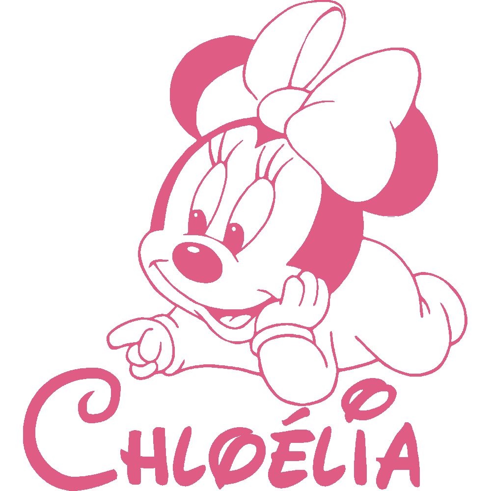 Personnalisation de Chlolia Minnie Baby Disney