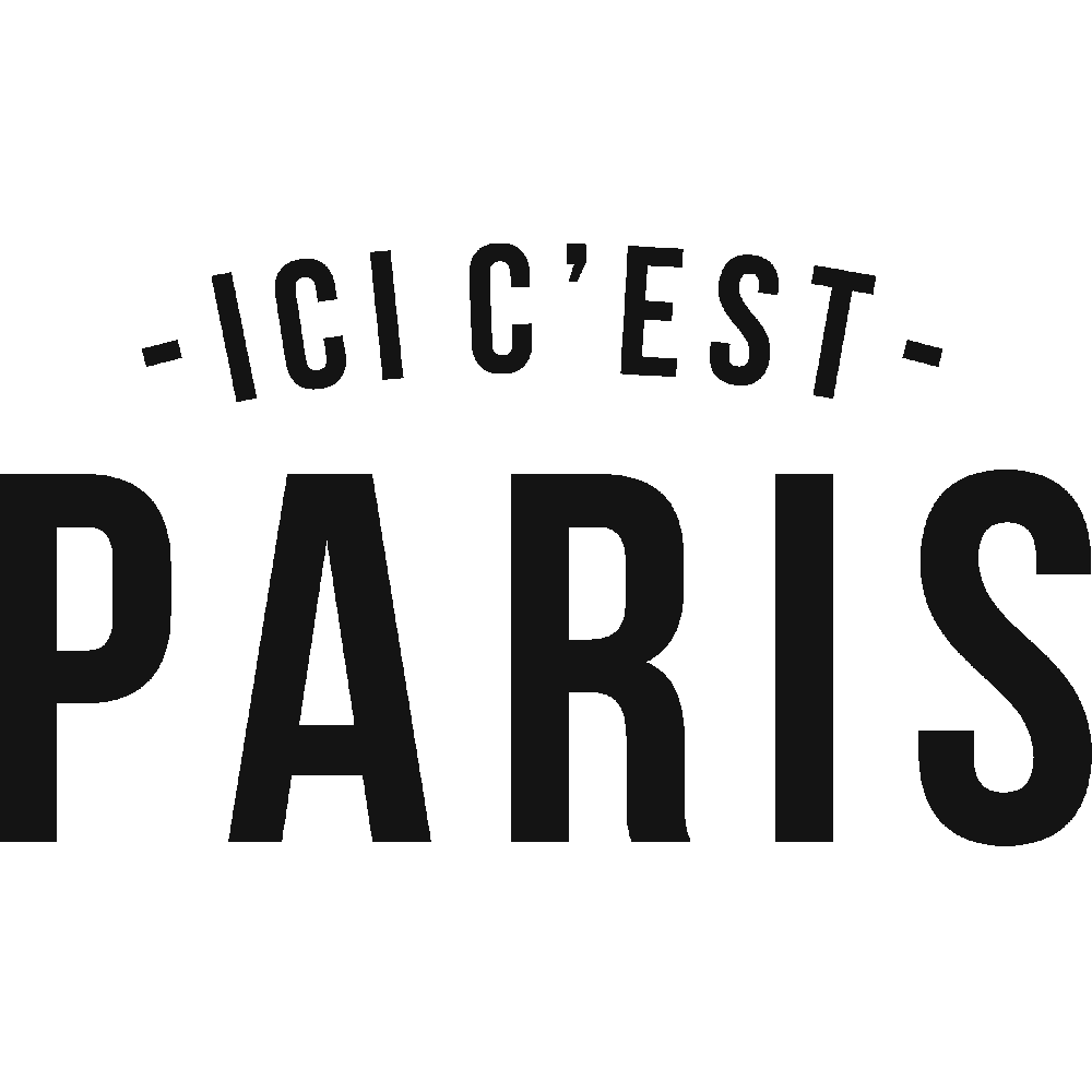 Customization of Ici c'est Paris Texte Arrondi