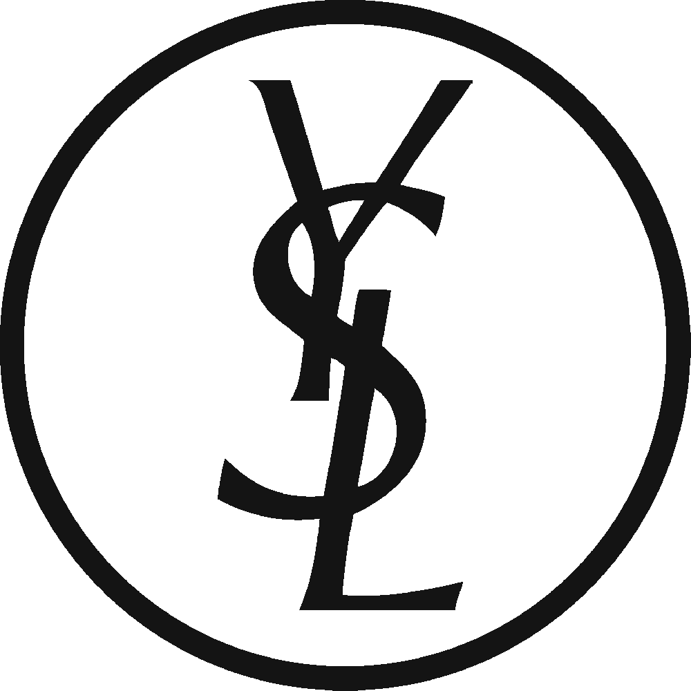 Customization of YSL Yves Saint Laurent cercle Logo