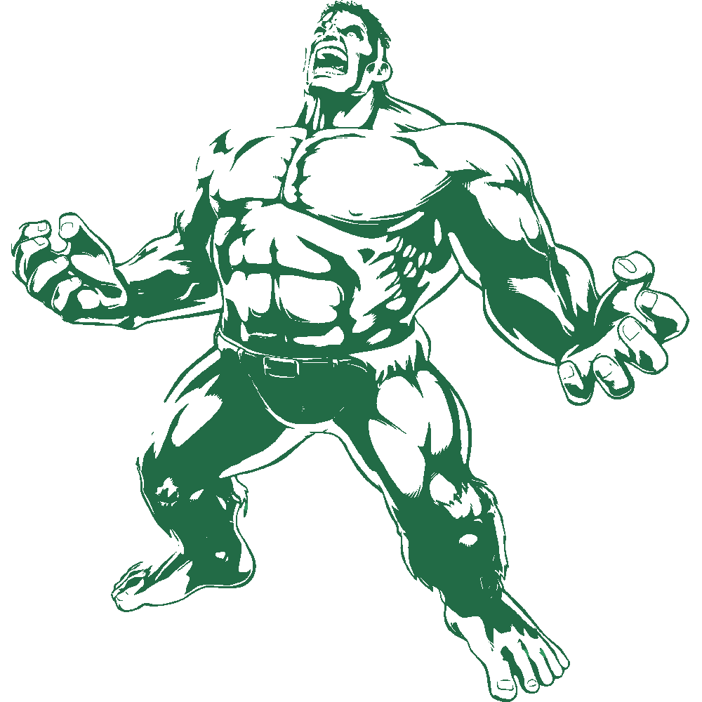 Aanpassing van Hulk Silhouette